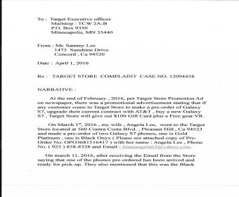 target corporate complaints number 2 hissingkitty com complaint letter against an employee