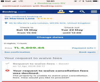 booking com complaints department